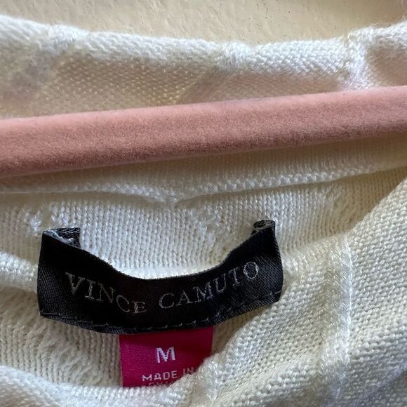 Vince Camuto Antique White Mock Neck Sweater Size Medium NWT - Picture 5 of 9
